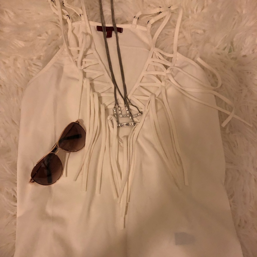 Bike fringe tank top